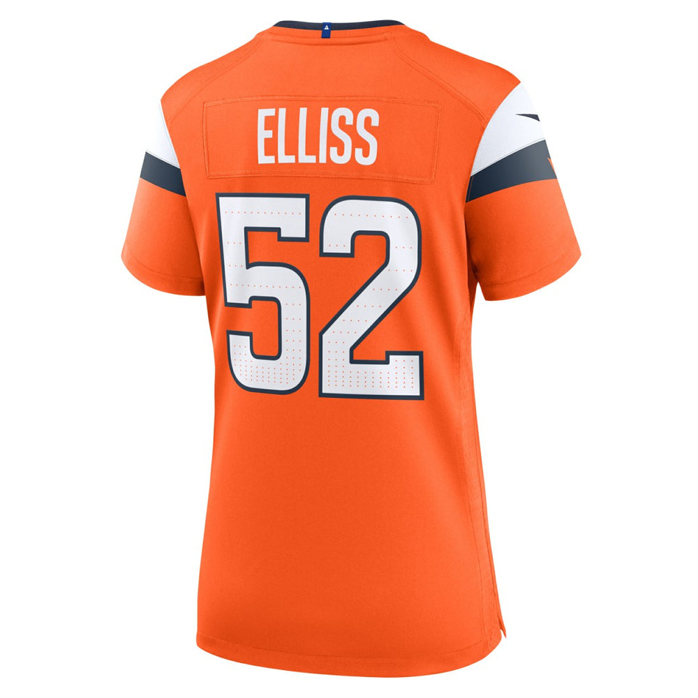 Nike Jonah Elliss Denver Broncos Women's Team Game Jersey Orange
