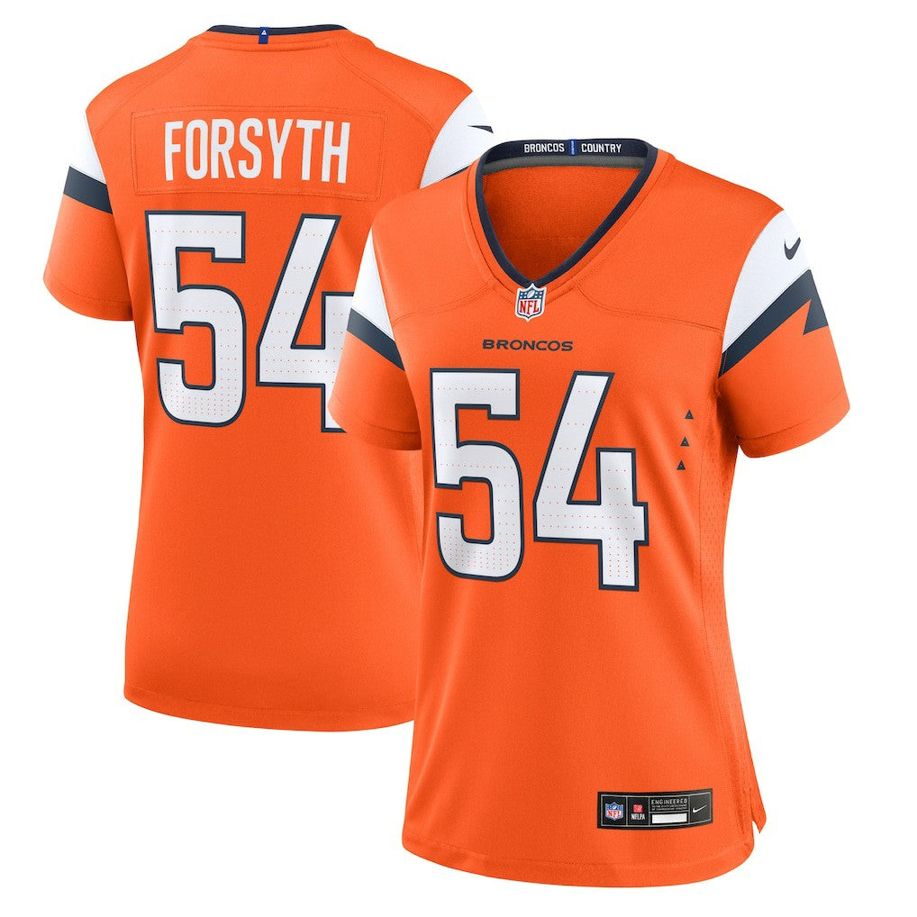 Nike Alex Forsyth Denver Broncos Women's Team Game Jersey Orange