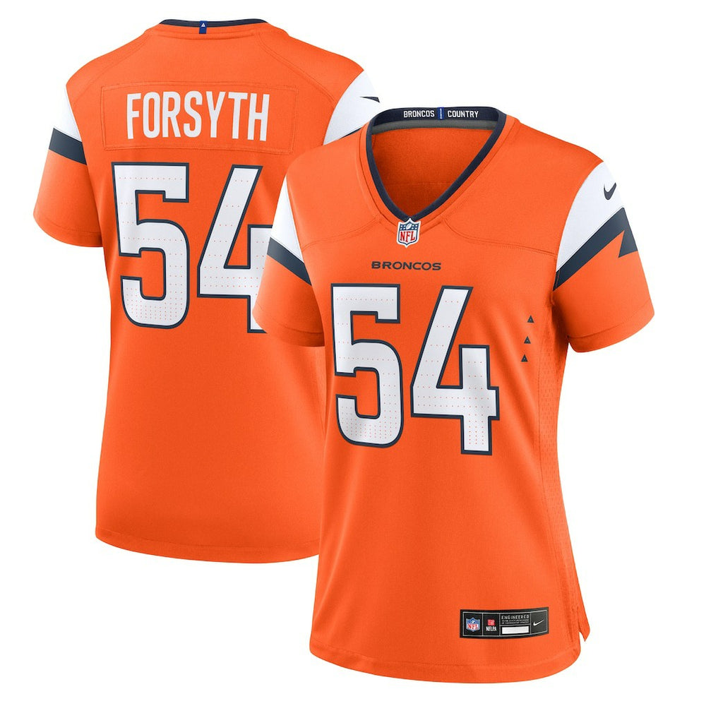 Nike Alex Forsyth Denver Broncos Women's Team Game Jersey Orange