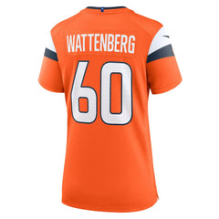 Nike Luke Wattenberg Denver Broncos Women's Team Game Jersey Orange