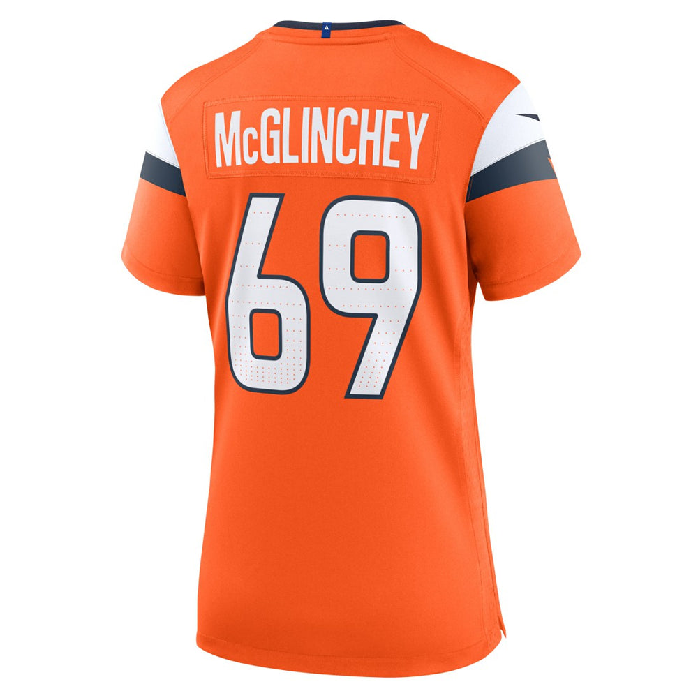 Nike Mike McGlinchey Denver Broncos Women's Team Game Jersey Orange