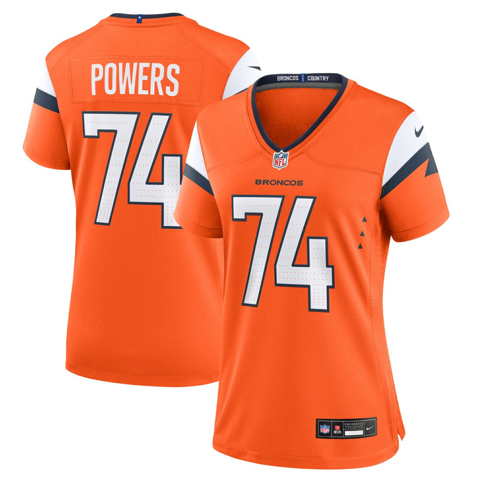 Nike Ben Powers Denver Broncos Women's Team Game Jersey Orange