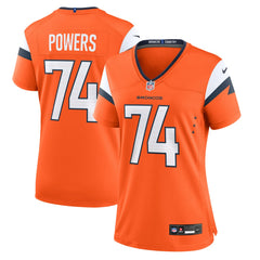 Nike Ben Powers Denver Broncos Women's Team Game Jersey Orange