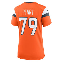 Nike Matt Peart Denver Broncos Women's Team Game Jersey Orange