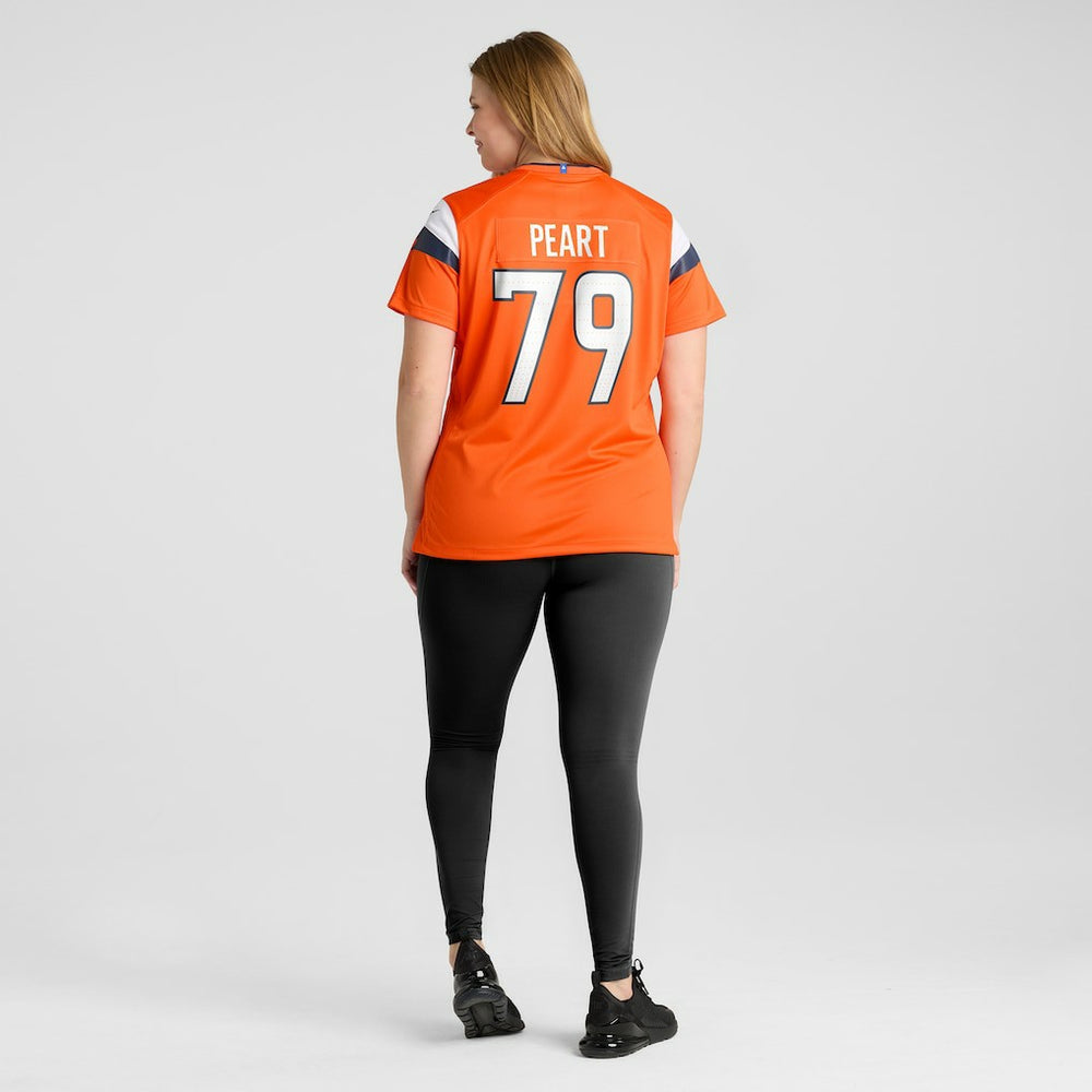 Nike Matt Peart Denver Broncos Women's Team Game Jersey Orange