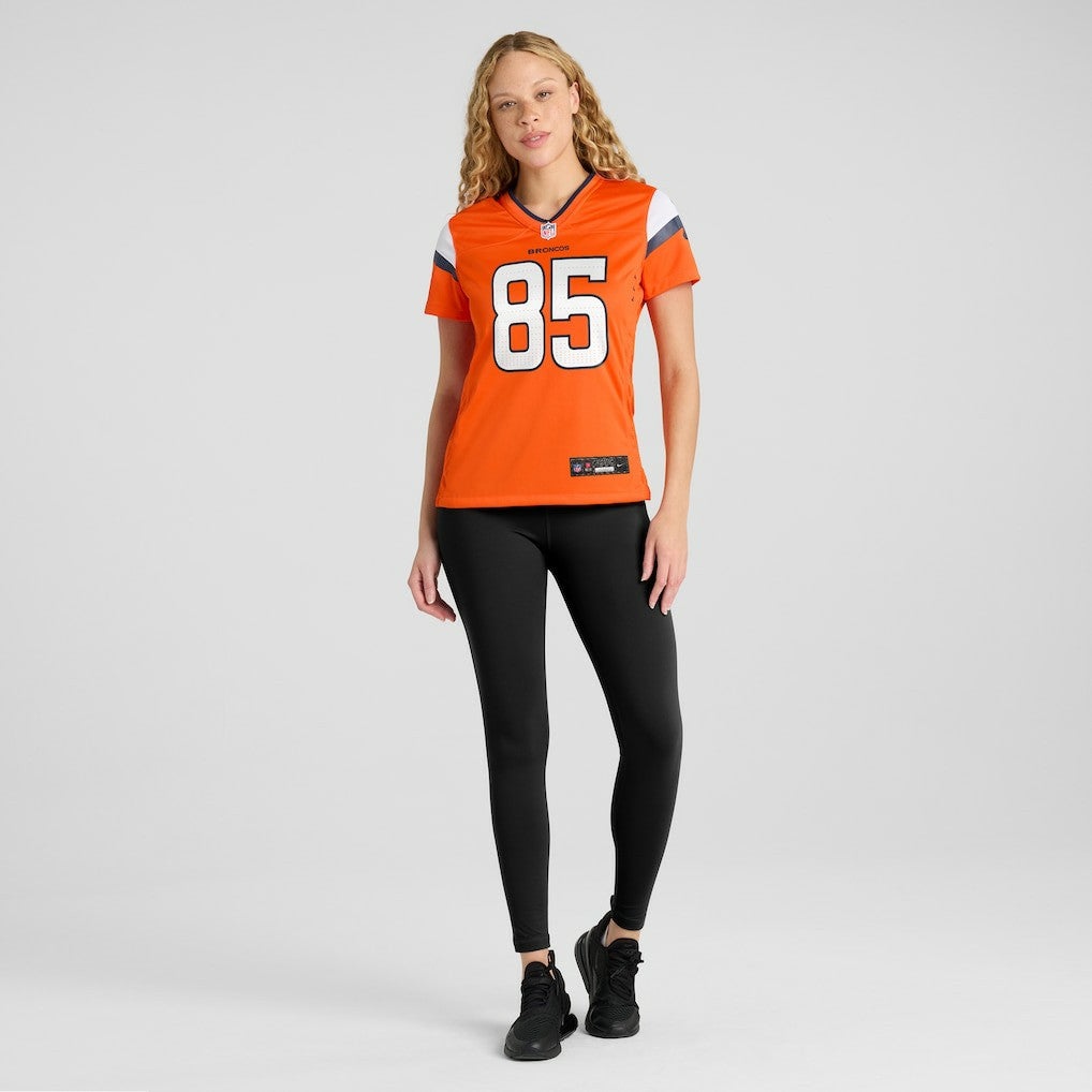 Nike Lucas Krull Denver Broncos Women's Team Game Jersey Orange