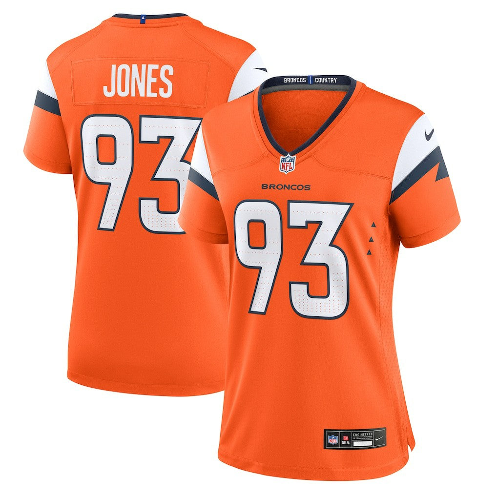 Nike D.J. Jones Denver Broncos Women's Team Game Jersey Orange