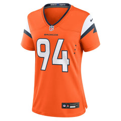 Nike Jordan Jackson Denver Broncos Women's Team Game Jersey Orange