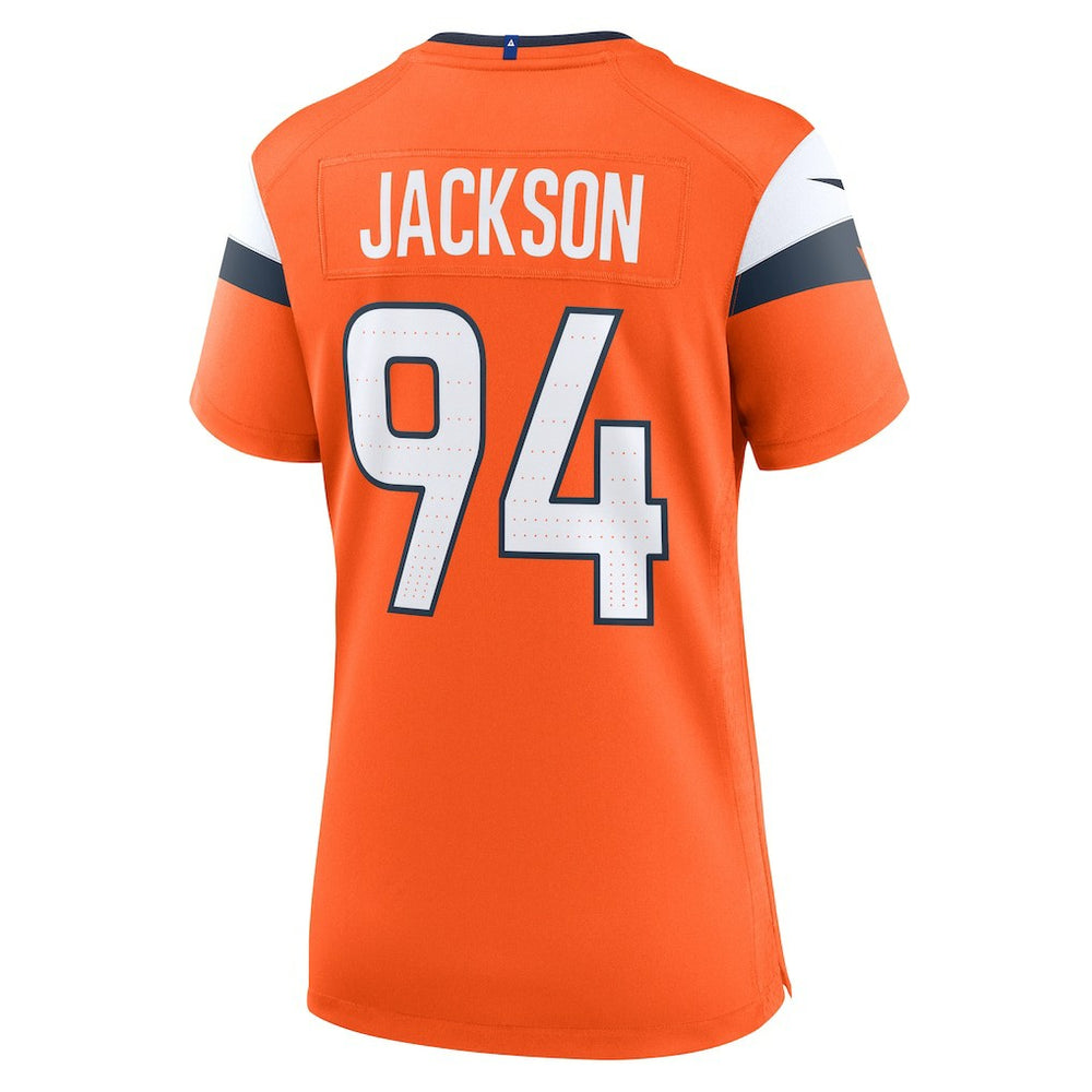Nike Jordan Jackson Denver Broncos Women's Team Game Jersey Orange