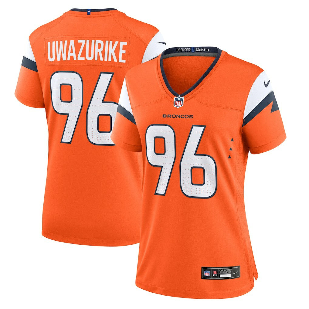 Nike Eyioma Uwazurike Denver Broncos Women's Team Game Jersey Orange