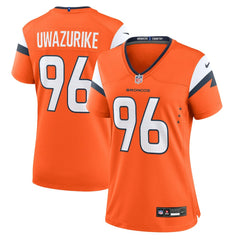 Nike Eyioma Uwazurike Denver Broncos Women's Team Game Jersey Orange