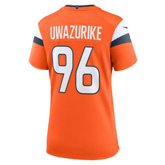 Nike Eyioma Uwazurike Denver Broncos Women's Team Game Jersey Orange