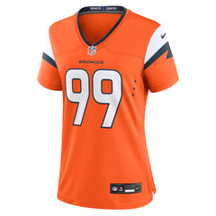 Nike Zach Allen Denver Broncos Women's Team Game Jersey Orange