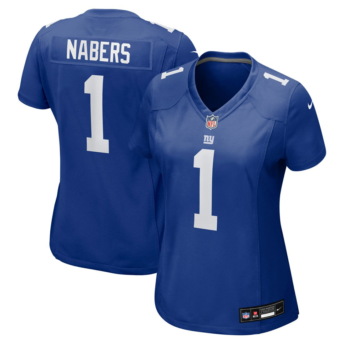 Nike Malik Nabers New York Giants Women's Game Jersey Royal