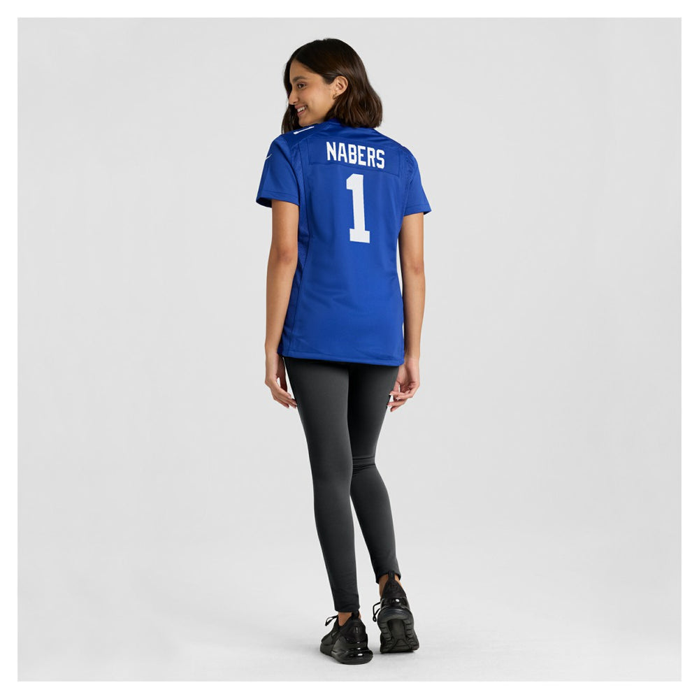 Nike Malik Nabers New York Giants Women's Game Jersey Royal