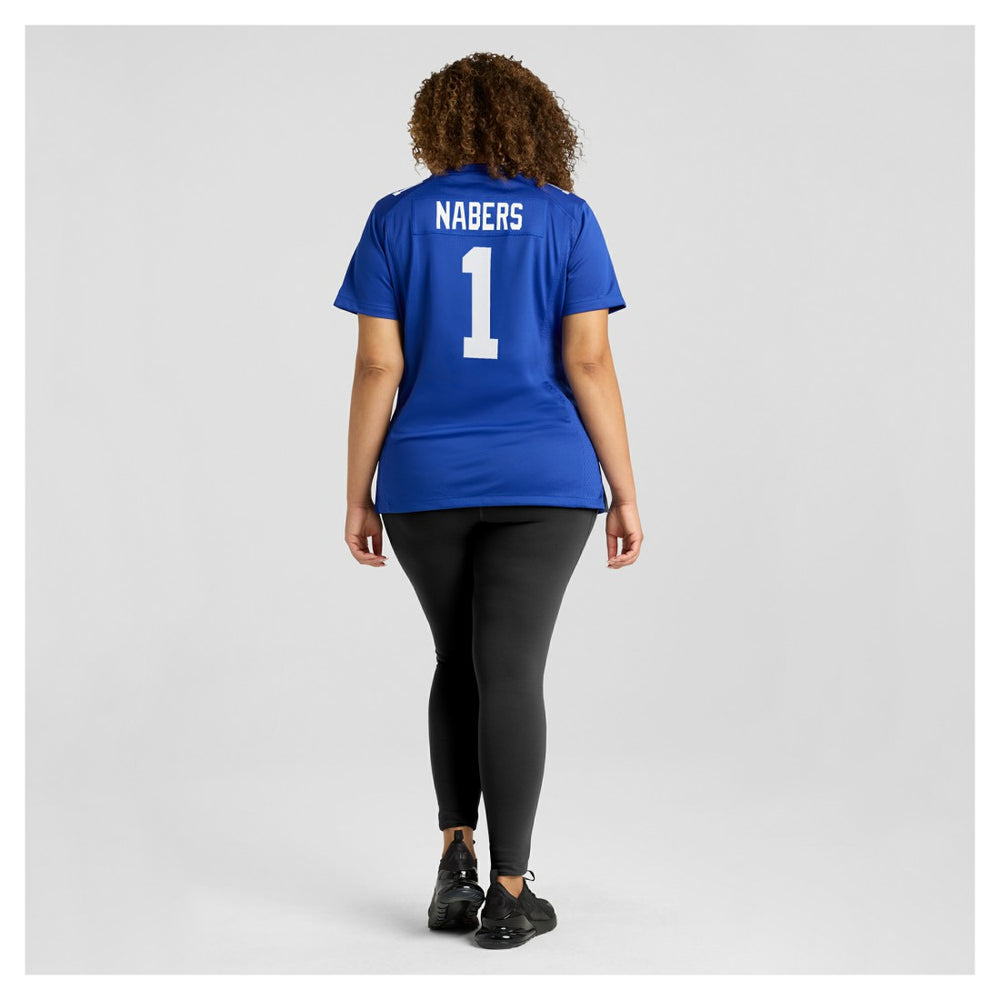 Nike Malik Nabers New York Giants Women's Game Jersey Royal