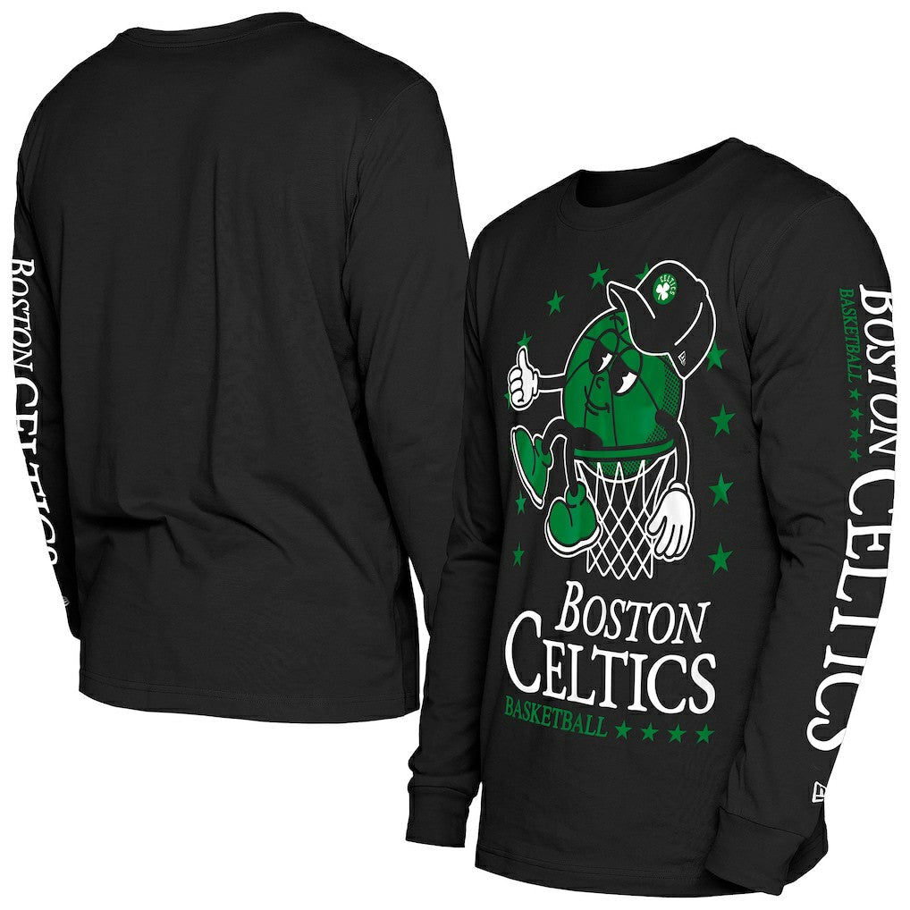 Boston Celtics Old School Sport Long Sleeve T-Shirt Black | New Era outlet