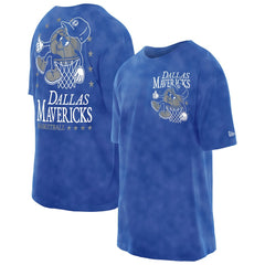 Dallas Mavericks Old School Sport Enzyme Wash Oversized T-Shirt for sale Blue | New Era US