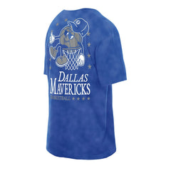 Dallas Mavericks Old School Sport Enzyme Wash Oversized T-Shirt for sale Blue | New Era US