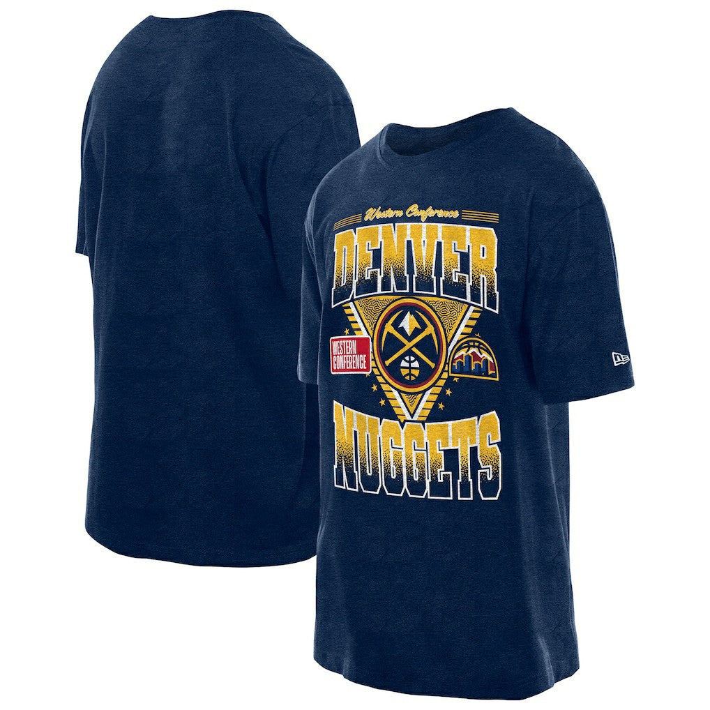 Denver Nuggets Old School Sport Vintage Wash T-Shirt for sale Navy | New Era online