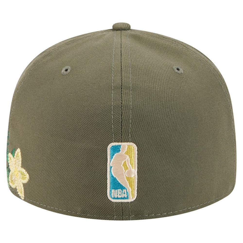 Chicago Bulls Tonal Florals 59FIFTY Fitted Hat Olive | New Era outlet