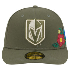 Vegas Golden Knights New Era Tonal Florals 59FIFTY Fitted Hat - Olive - NHL 202223631