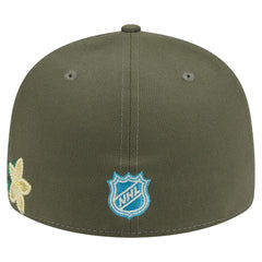 Vegas Golden Knights New Era Tonal Florals 59FIFTY Fitted Hat - Olive - NHL 202223631