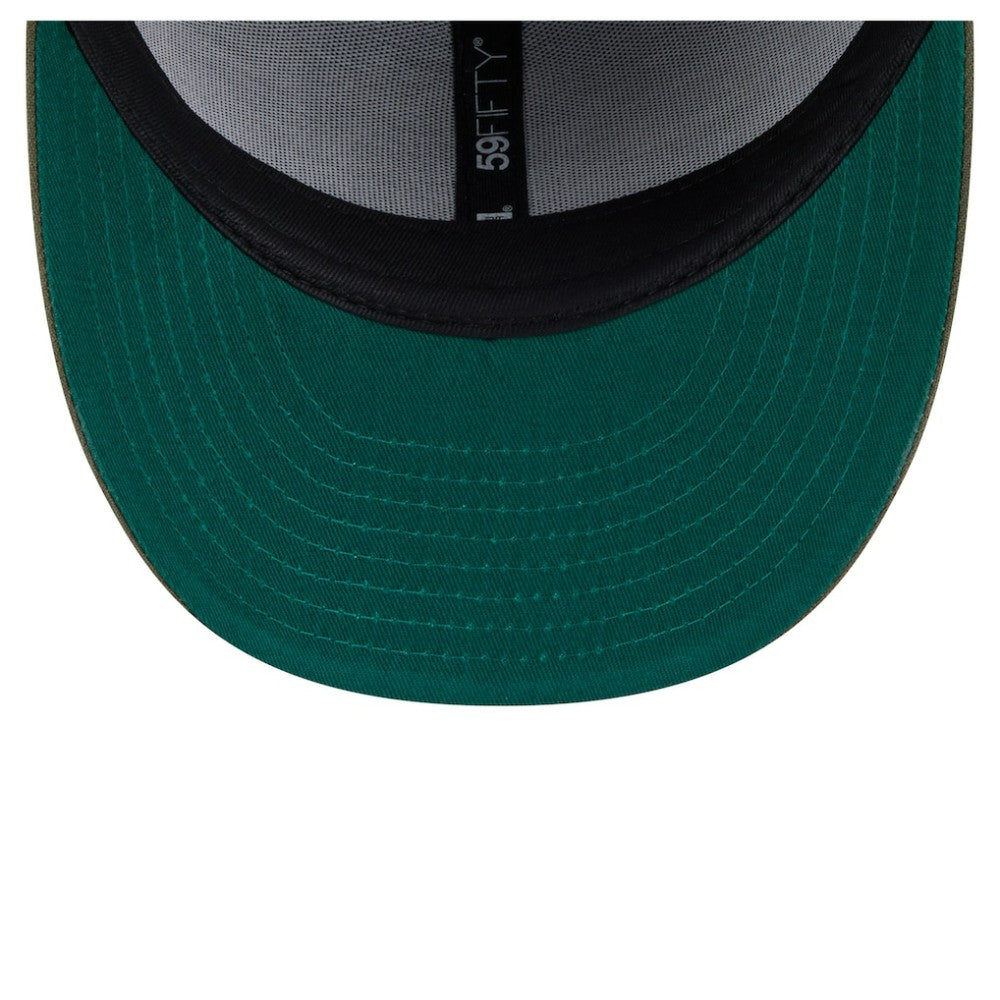 Chicago Blackhawks New Era Tonal Florals 59FIFTY Fitted Hat - Olive - NHL 202223632