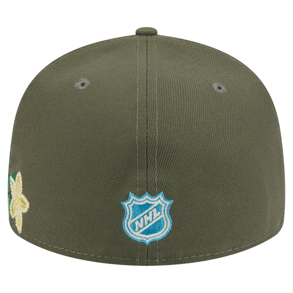 Detroit Red Wings New Era Tonal Florals 59FIFTY Fitted Hat - Olive - NHL 202223633