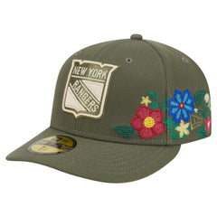 New York Rangers New Era Tonal Florals 59FIFTY Fitted Hat - Olive - NHL 202223635