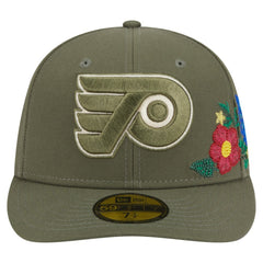 Philadelphia Flyers New Era Tonal Florals 59FIFTY Fitted Hat - Olive - NHL 202223636