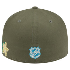 Philadelphia Flyers New Era Tonal Florals 59FIFTY Fitted Hat - Olive - NHL 202223636