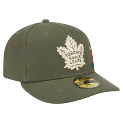 Toronto Maple Leafs New Era Tonal Florals 59FIFTY Fitted Hat - Olive - NHL 202223637