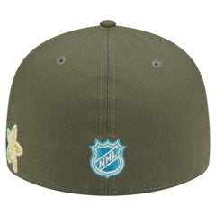 Toronto Maple Leafs New Era Tonal Florals 59FIFTY Fitted Hat - Olive - NHL 202223637