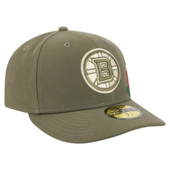 Boston Bruins New Era Tonal Florals 59FIFTY Fitted Hat - Olive - NHL 202223638