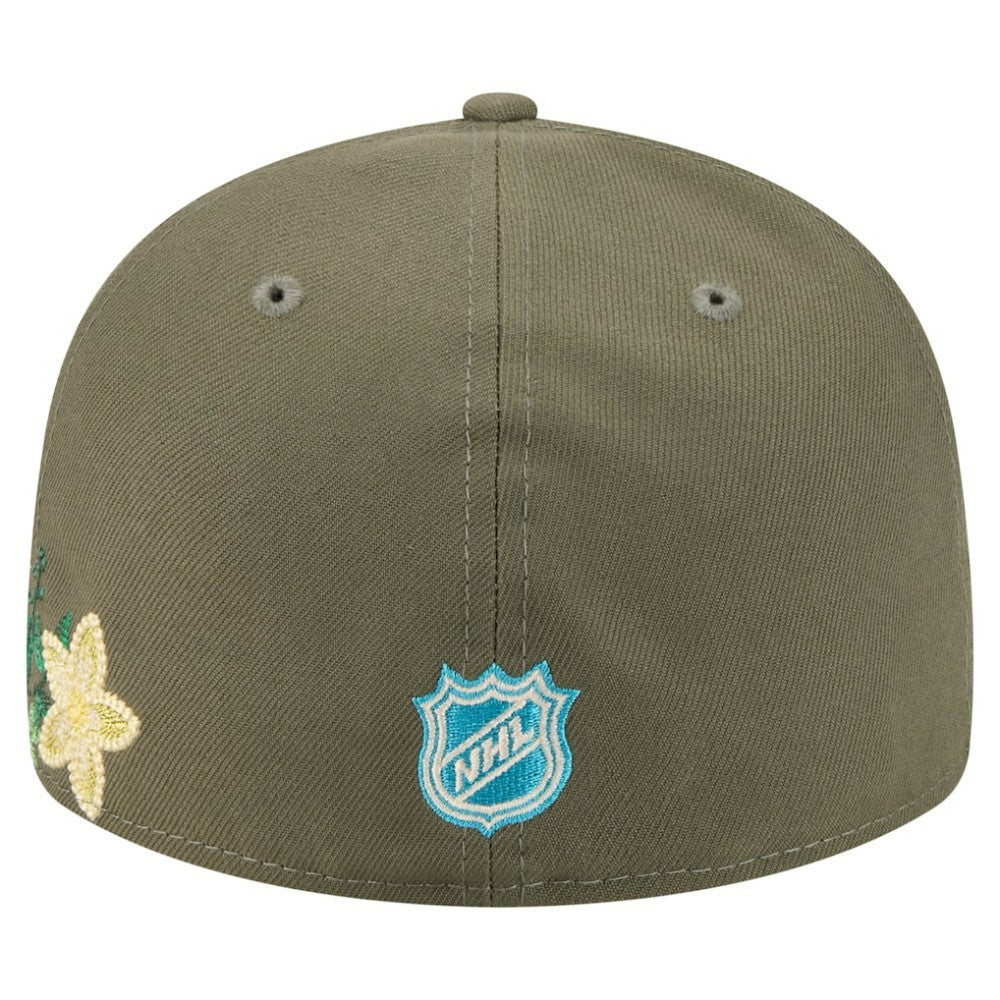Boston Bruins New Era Tonal Florals 59FIFTY Fitted Hat - Olive - NHL 202223638