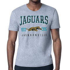 Jacksonville Jaguars Starter Retro Team Logo T-Shirt Heather Gray