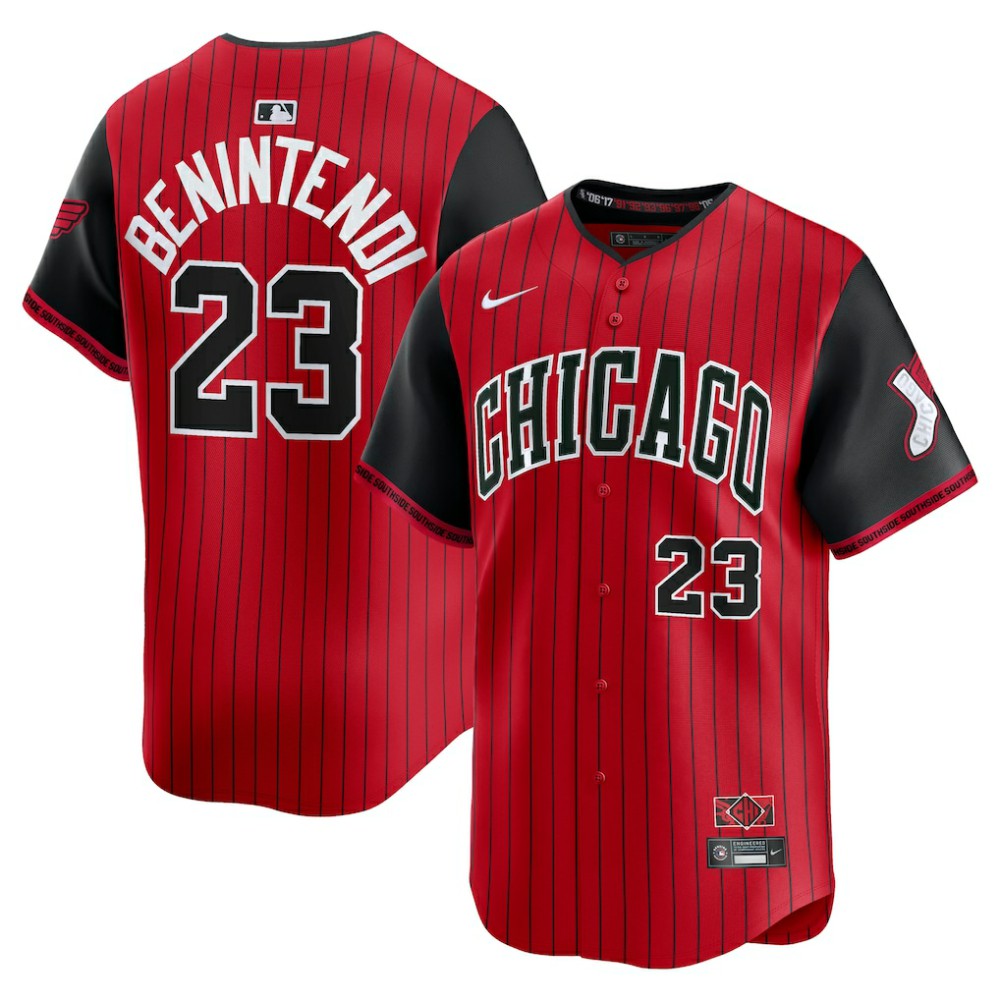 Andrew Benintendi Chicago White Sox Nike 2025 City Connect Limited Player Jersey - Red/Black - Nike Discount