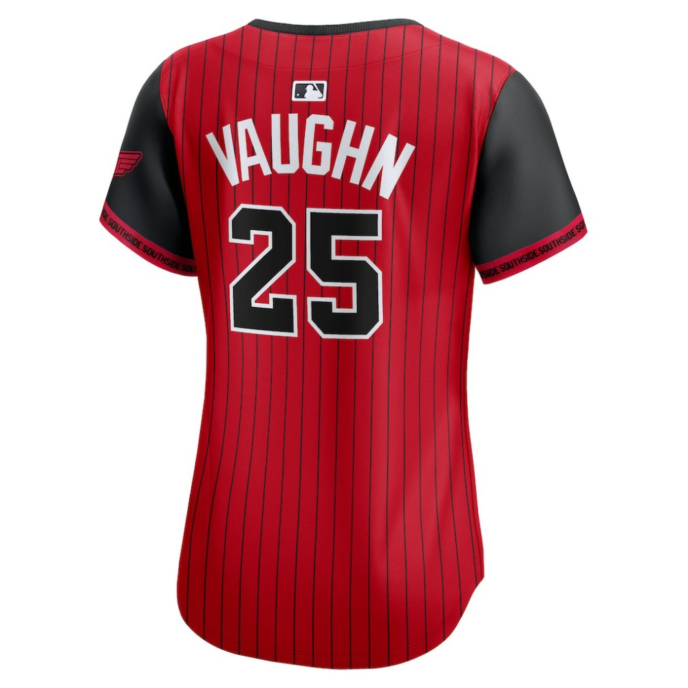 Andrew Vaughn Chicago White Sox Nike Women's 2025 City Connect Limited Player Jersey - Red/Black - Nike Discount