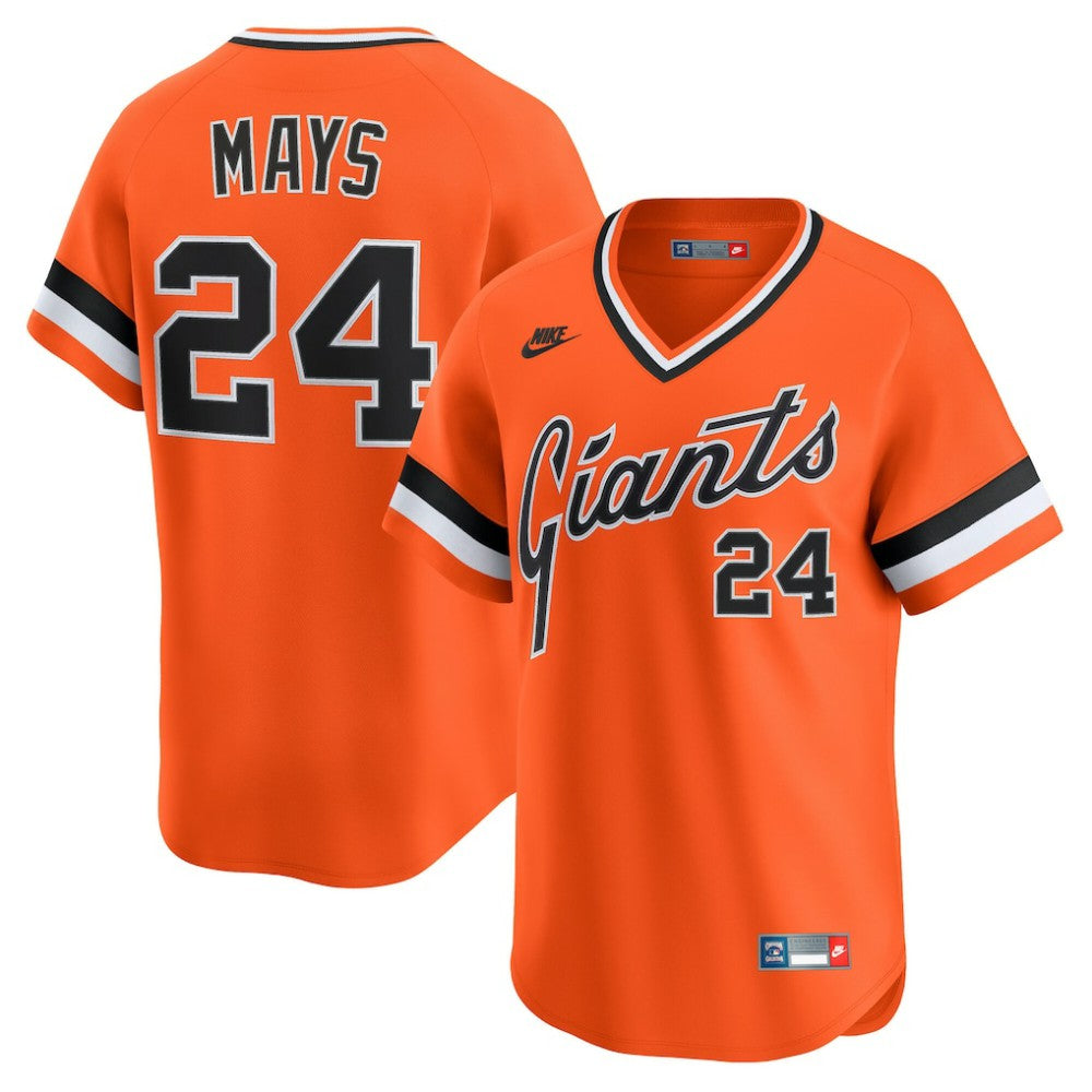 Willie Mays San Francisco Giants Nike Cooperstown Collection Limited Jersey - Orange - Nike Sale