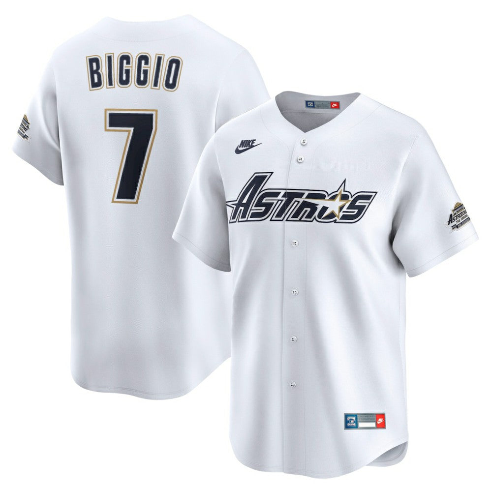 Craig Biggio Houston Astros Nike Throwback Cooperstown Collection Limited Jersey - White - Nike Sale