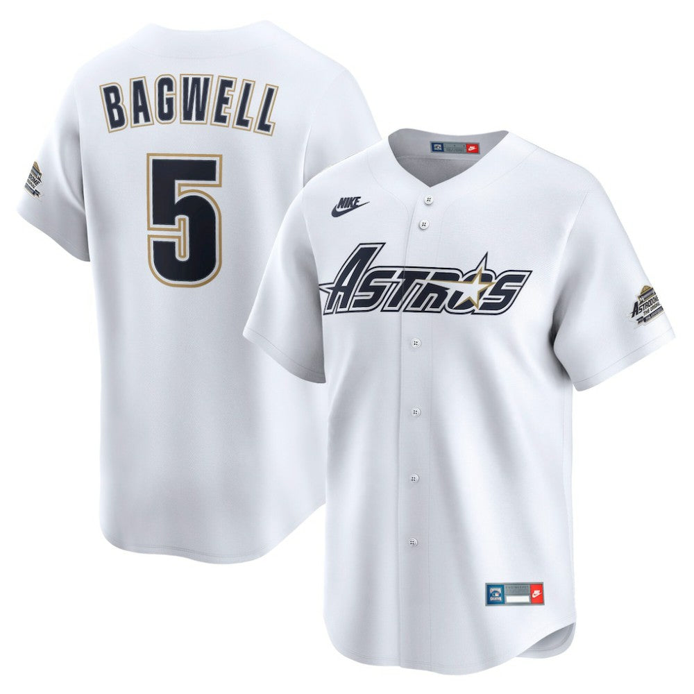 Jeff Bagwell Houston Astros Nike Throwback Cooperstown Collection Limited Jersey - White - Nike Lifestyle