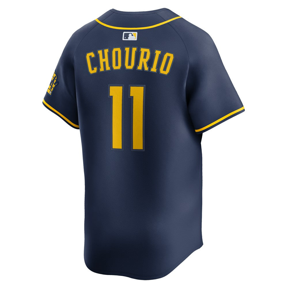 Jackson Chourio Milwaukee Brewers Nike Alternate 2 Limited Jersey - Navy - Nike on Sale