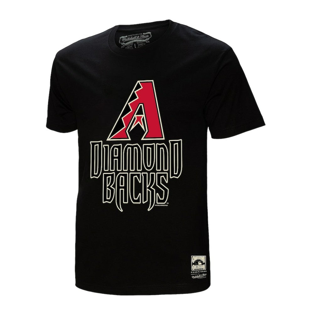 Arizona Diamondbacks Mitchell & Ness Cooperstown Collection Logo T-Shirt - Black - Mitchell & Ness on Sale