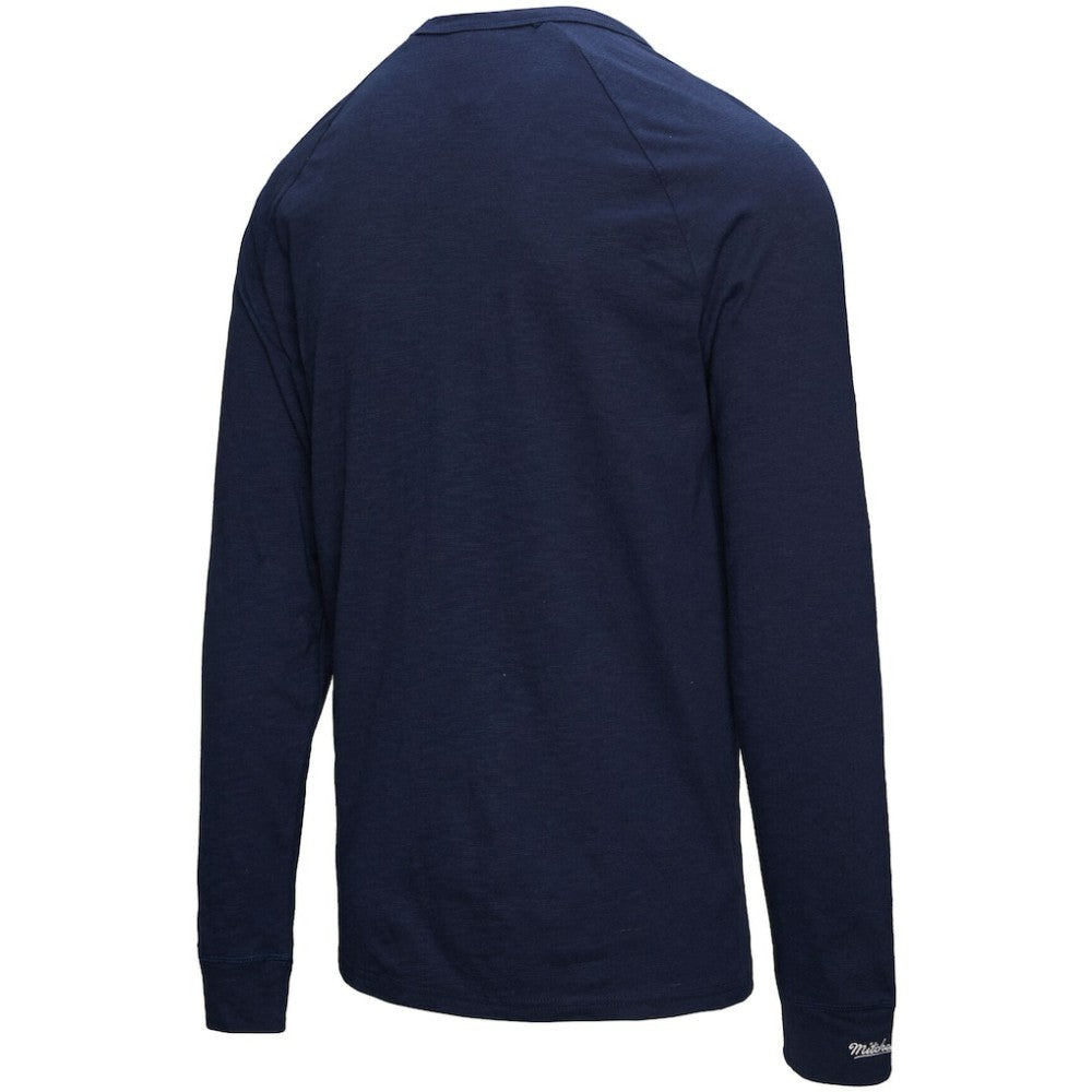 San Diego Padres Mitchell & Ness Arched Logo Slub Long Sleeve T-Shirt - Navy - Mitchell & Ness Discount