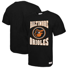 Baltimore Orioles Mitchell & Ness Arched Logo Slub T-Shirt - Black - Mitchell & Ness on Sale