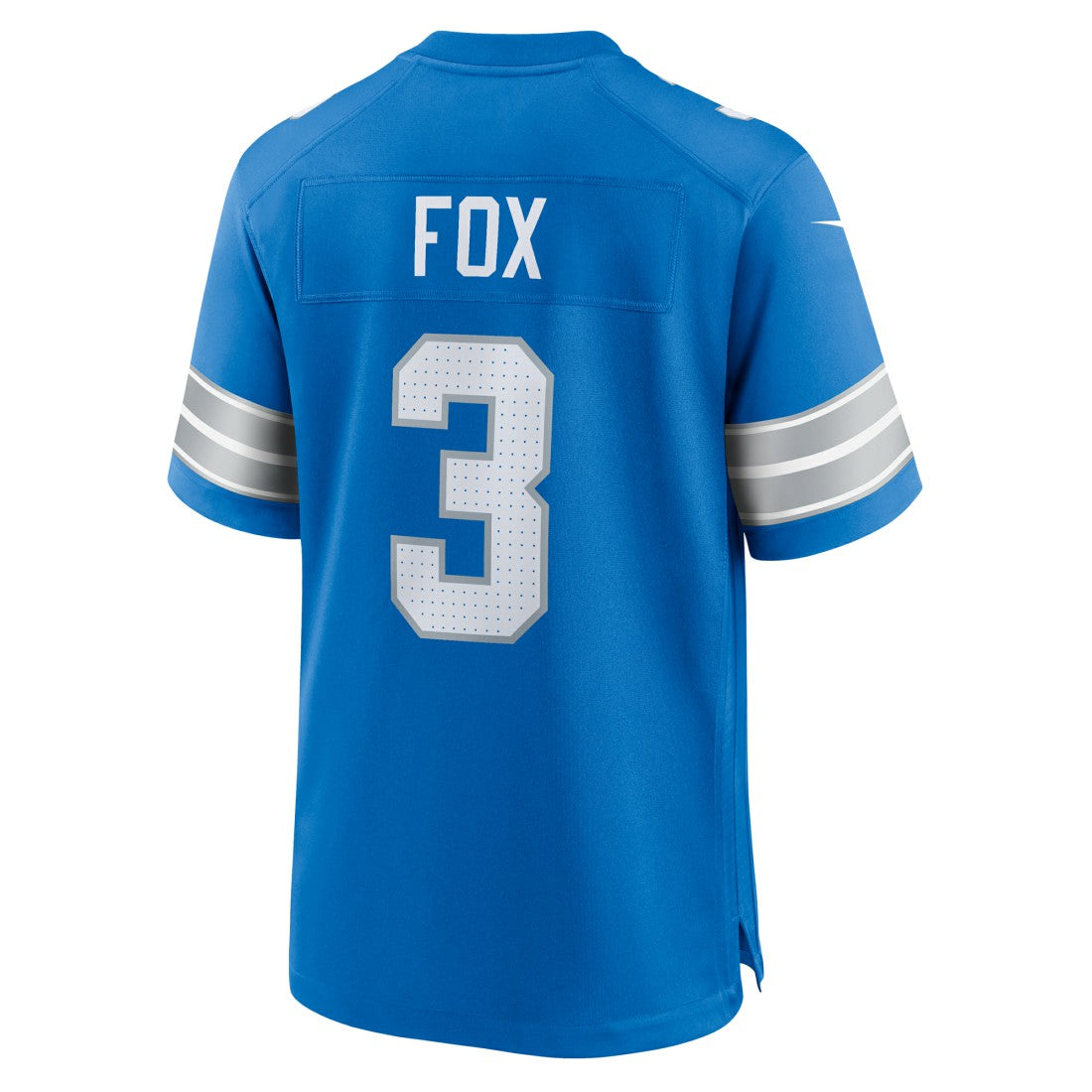 Nike Jack Fox Detroit Lions Team Game Jersey Blue