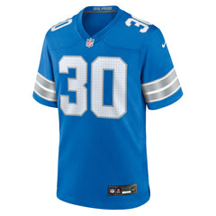 Nike Khalil Dorsey Detroit Lions Team Game Jersey Blue