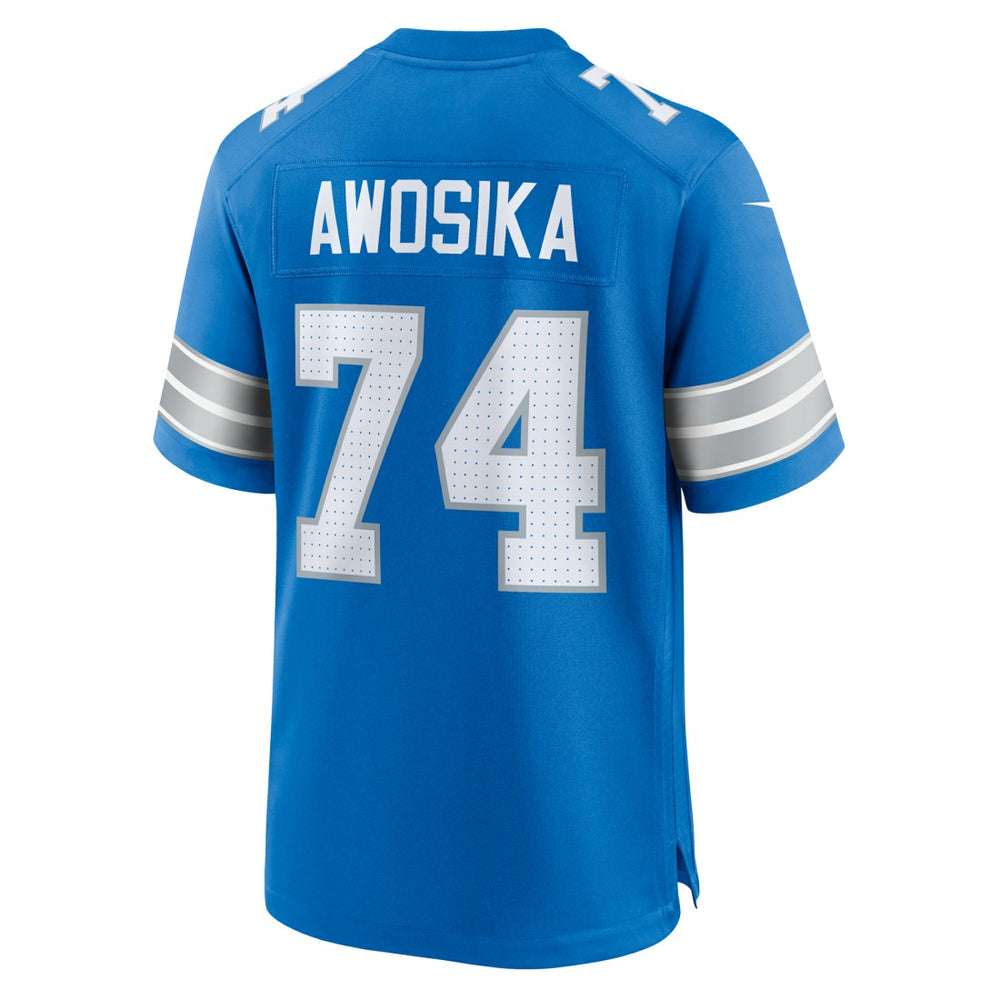 Nike Kayode Awosika Detroit Lions Team Game Jersey Blue