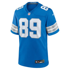 Nike Brock Wright Detroit Lions Team Game Jersey Blue